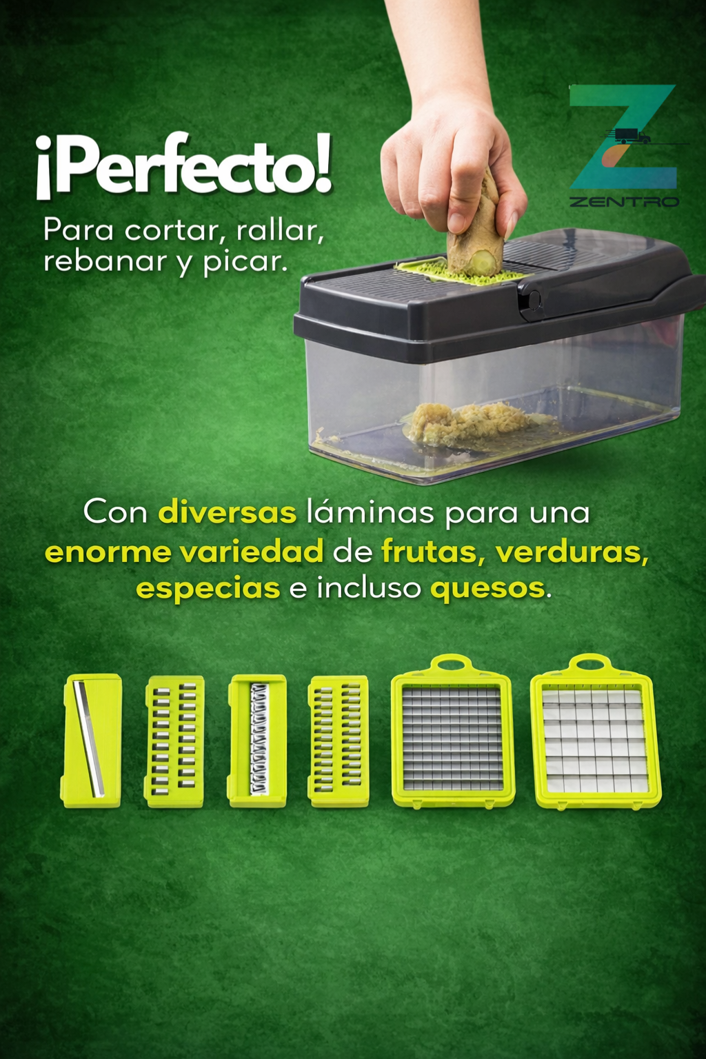 ChefPro 14X™ – Picadora Multifunción + Pulverizador de Aceite