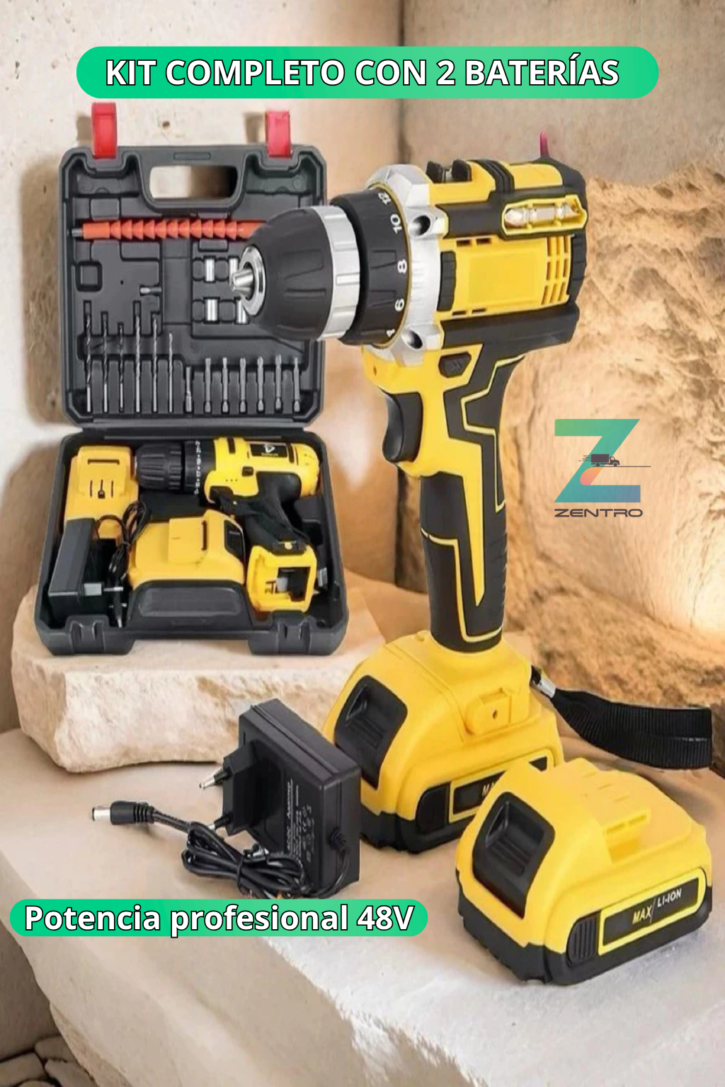 Taladro Inalámbrico Profesional 48V X-Force