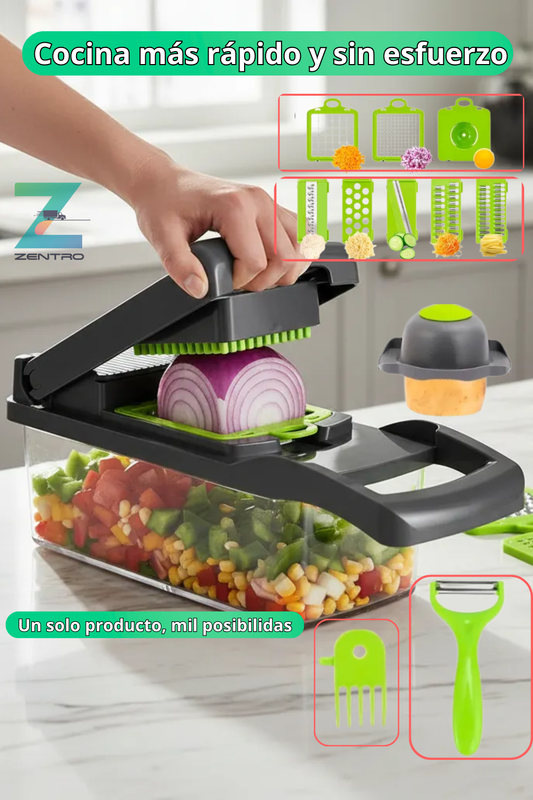 ChefPro 14X™ – Picadora Multifunción + Pulverizador de Aceite