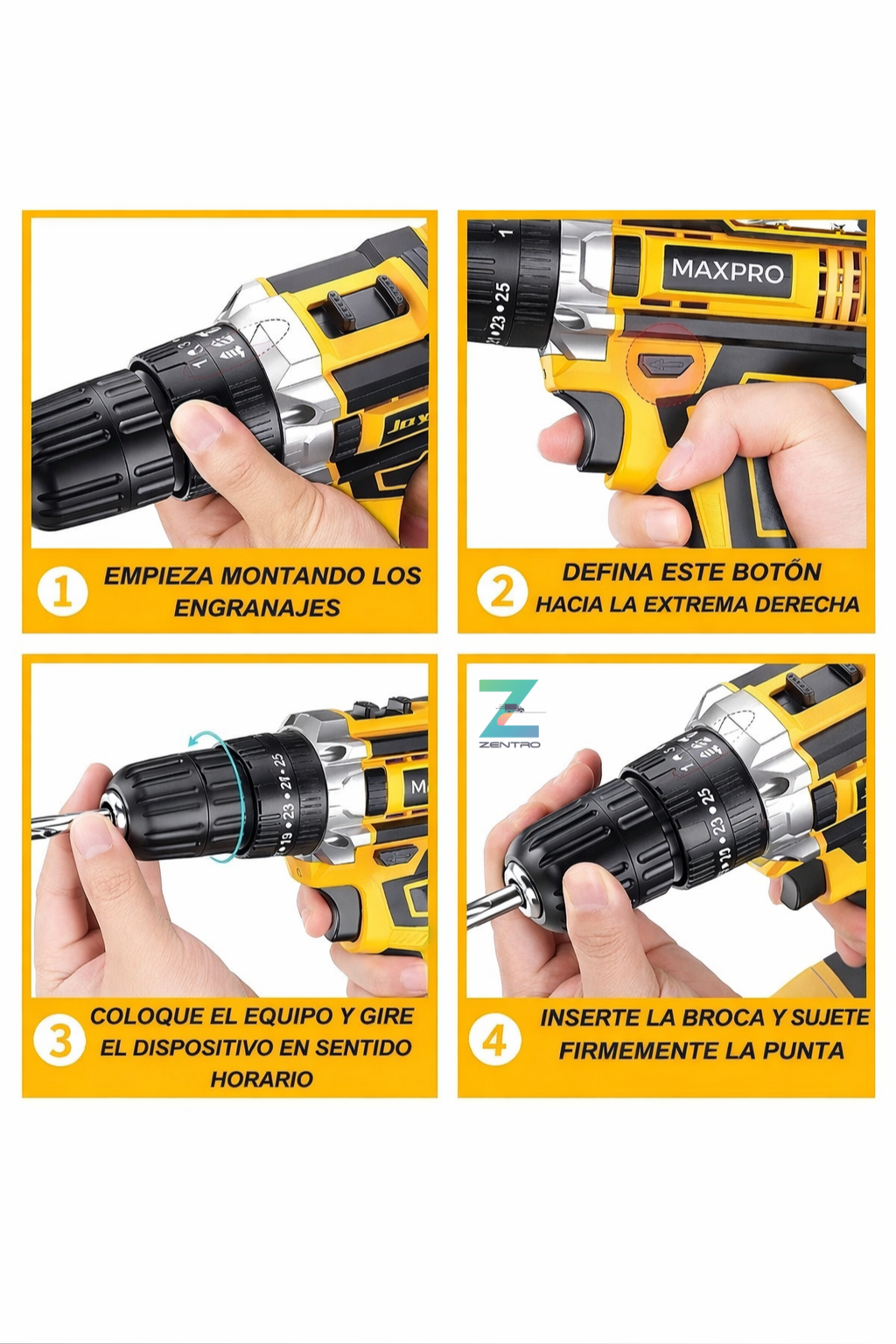 Taladro Inalámbrico Profesional 48V X-Force