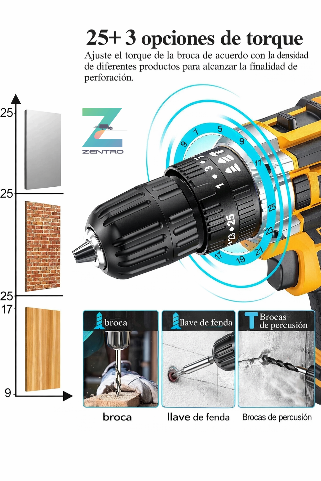Taladro Inalámbrico Profesional 48V X-Force