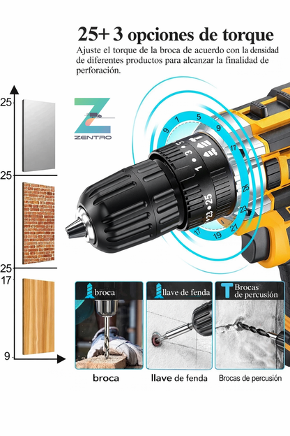 Taladro Inalámbrico Profesional 48V X-Force