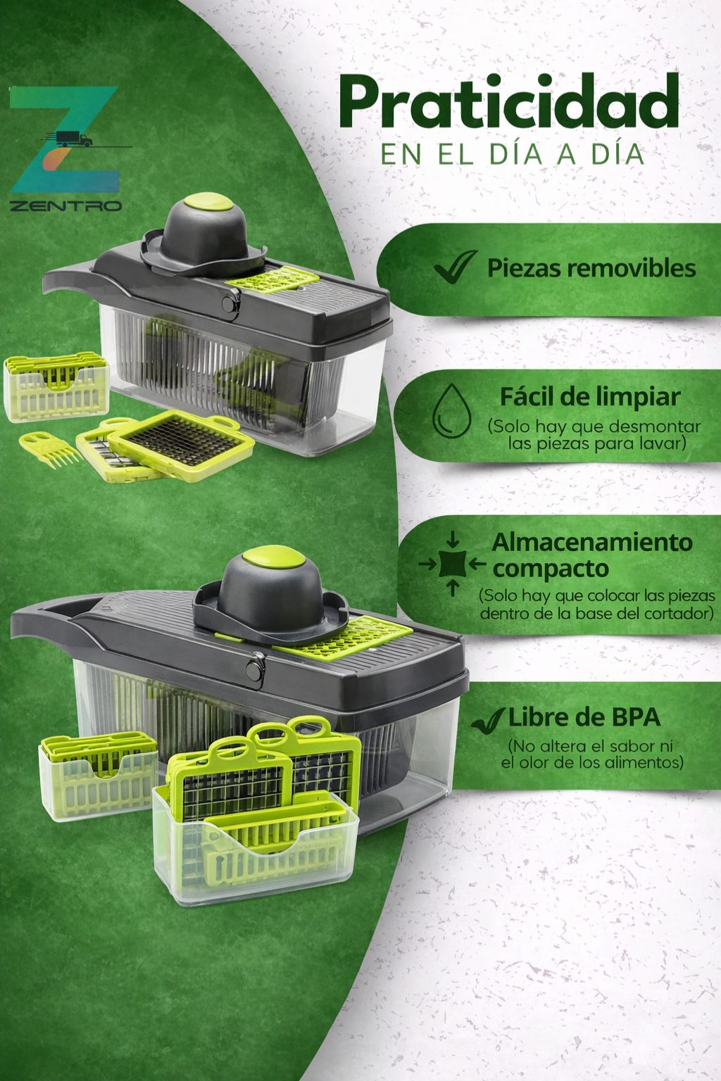 ChefPro 14X™ – Picadora Multifunción + Pulverizador de Aceite