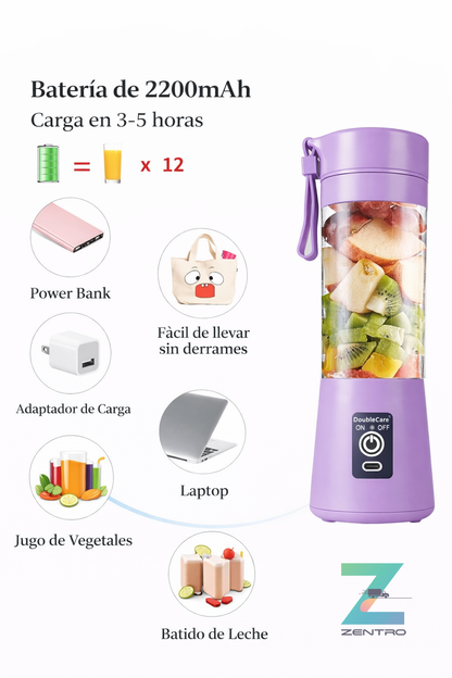 Mini Licuadora Portátil Recargable USB