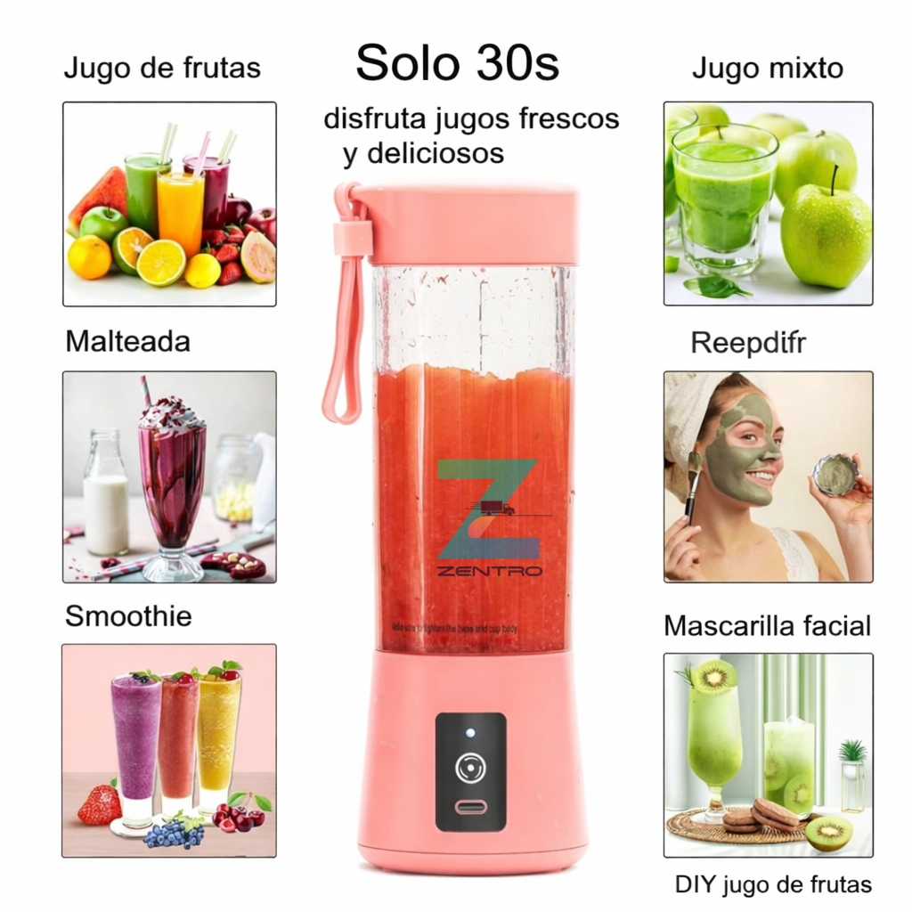 Mini Licuadora Portátil Recargable USB