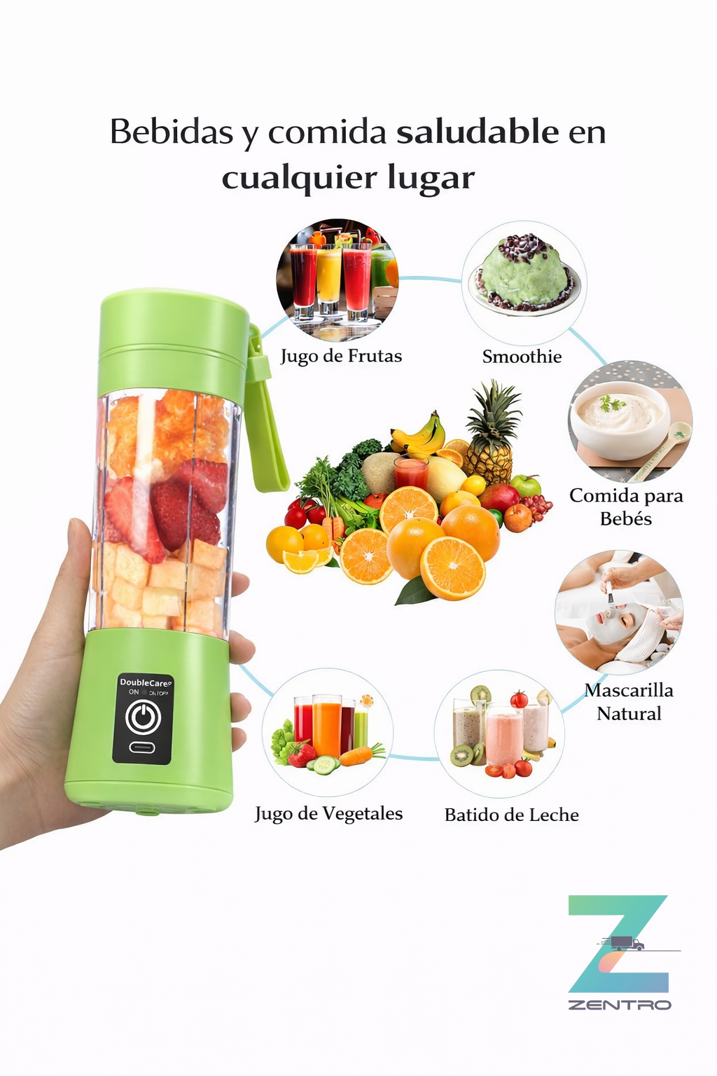 Mini Licuadora Portátil Recargable USB