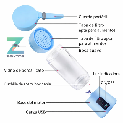 Mini Licuadora Portátil Recargable USB
